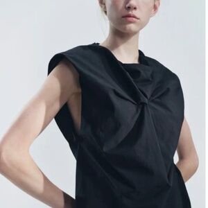 ZARA knotted mini dress zw collection